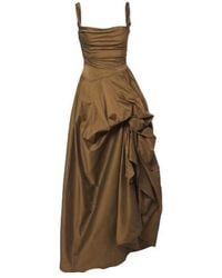 Vivienne Westwood - Chichi Draped Cotton-Blend Bustier Dress - Lyst