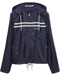Prada - Re-Nylon Zip-Up Hooded Jacket - Lyst
