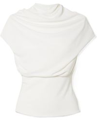 Kallmeyer - Draped Stretch-Jersey Top - Lyst