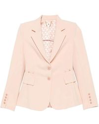 Elisabetta Franchi - Peak-Lapel Single-Breasted Blazer - Lyst