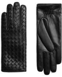 Bottega Veneta - Intrecciato Full Finger Gloves - Lyst