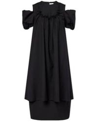 Comme des Garçons - Cutout Wool Midi Dress - Lyst