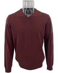 Armani Collezioni - V-Neck Knitted Sweater - Lyst