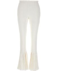 Sacai - Pleated Cropped Trousers - Lyst