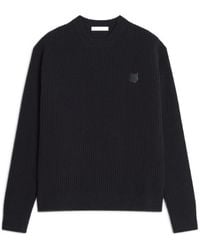 Maison Kitsuné - Maison Kitsuné Fox Head Ribbed Jumper - Lyst
