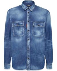 DSquared² - Relax Dan Worker Pocket Shirt - Lyst