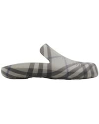 Burberry - Stingray Checked Slip-On Slippers - Lyst
