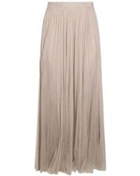 Twinset - Pleated Tulle Maxi Skirt - Lyst