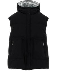 Herno - Laminar Crinkle Metallic Gilet - Lyst