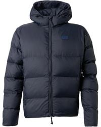 EA7 - Long-Sleeved Hooded Cotton Jacket - Lyst
