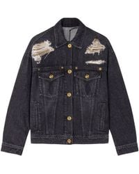 Versace - Cotton Denim Jacket - Lyst