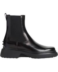 Tod's - Tods Leather Ankle Boots - Lyst