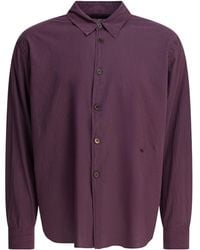 Our Legacy - Long-Sleeved Curved Hem Shirt - Lyst
