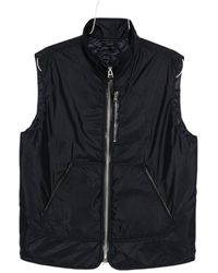 Tom Ford - Leather-Trimmed Zip-Front Vest - Lyst