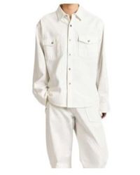 JW Anderson - Jw Anderson Oversized Denim Shirt - Lyst