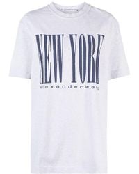 Alexander Wang - Graphic Printed Crewneck T-Shirt - Lyst