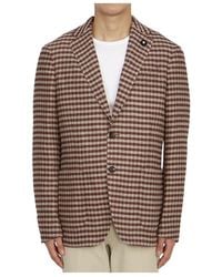 Lardini - Long Sleeved Suit Jacket - Lyst
