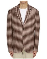 Lardini - Long Sleeved Suit Jacket - Lyst