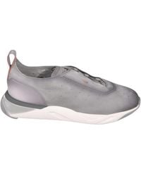 Santoni - Perforated Slip-On Sneakers - Lyst
