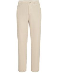 Brunello Cucinelli - Garment-Dyed Five-Pocket Trousers - Lyst