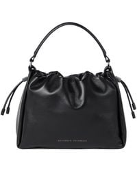 Brunello Cucinelli - Embellished Drawstring Shoulder Bag - Lyst