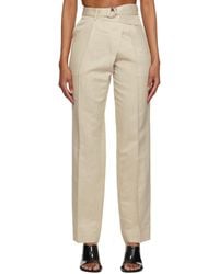Helmut Lang - High-Waisted Casual Pants - Lyst