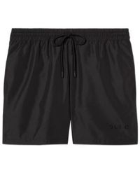 Gucci - Logo Drawstring Swim Shorts - Lyst
