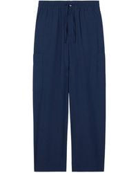 KENZO - Elasticated Waistband Cargo Trousers - Lyst