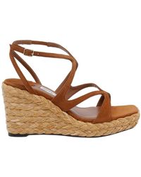 Jimmy Choo - Ayla 85Mm Wedge Sandals - Lyst