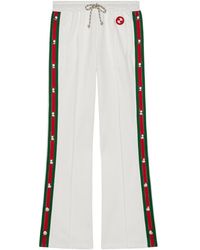 Gucci - Web-Stripe Press-Stud Track Pants - Lyst