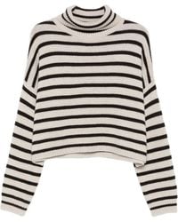 Lisa Yang - Zerlina Striped Roll-Neck Sweater - Lyst