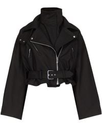 Alaïa - Alaïa Belted Zipped Jacket - Lyst