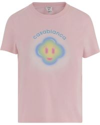 CASABLANCA - Smiley Graphic T-Shirts - Lyst