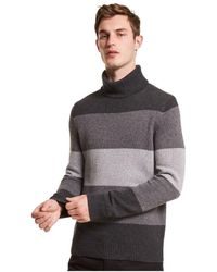 Michael Kors - Turtleneck Striped Sweater - Lyst