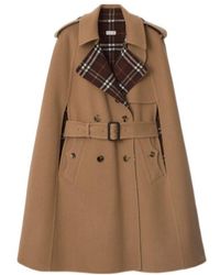 Burberry - Belmont Virgin Wool Cape - Lyst