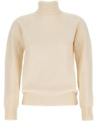 Drumohr - High-Neck Long-Sleeved Sweater - Lyst