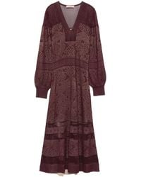 Twinset - V-Neck Maxi Dress - Lyst