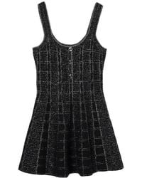 Gucci - Lamé Check Jacquard Dress - Lyst
