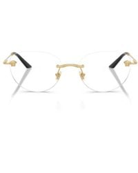 Versace - Eyewear Oval Frame Glasses - Lyst