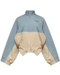 MM6 by Maison Margiela - Colourblock High Neck Jacket - Lyst