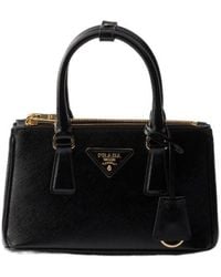 Prada - Galleria Patent Saffiano Leather Mini-Bag - Lyst