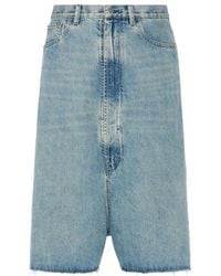 Maison Margiela - Dropped-Crotch Denim Shorts - Lyst