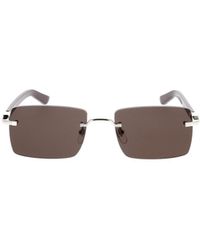 Cartier - Rimless Rectangular Sunglasses - Lyst