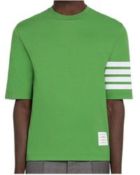 Thom Browne - 4-Bar Round-Neck T-Shirt - Lyst