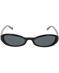 Saint Laurent - Eyewear Oval Frame Sunglasses - Lyst