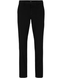 BOSS - Slimfit Tapered Chino Trousers - Lyst