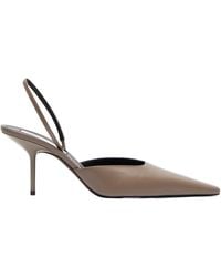 Victoria Beckham - Sloan Leather Slingback High-Heel Sandals - Lyst