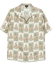 Etro - Floral-Printed Short Sleeved Shirt - Lyst