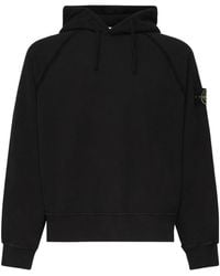 Stone Island - Logo-Patch Pouch-Pocket Hoodie - Lyst