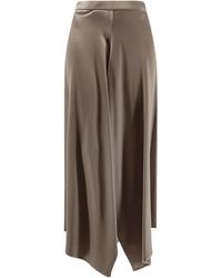 Alysi - Asymmetric Flared Skirt - Lyst